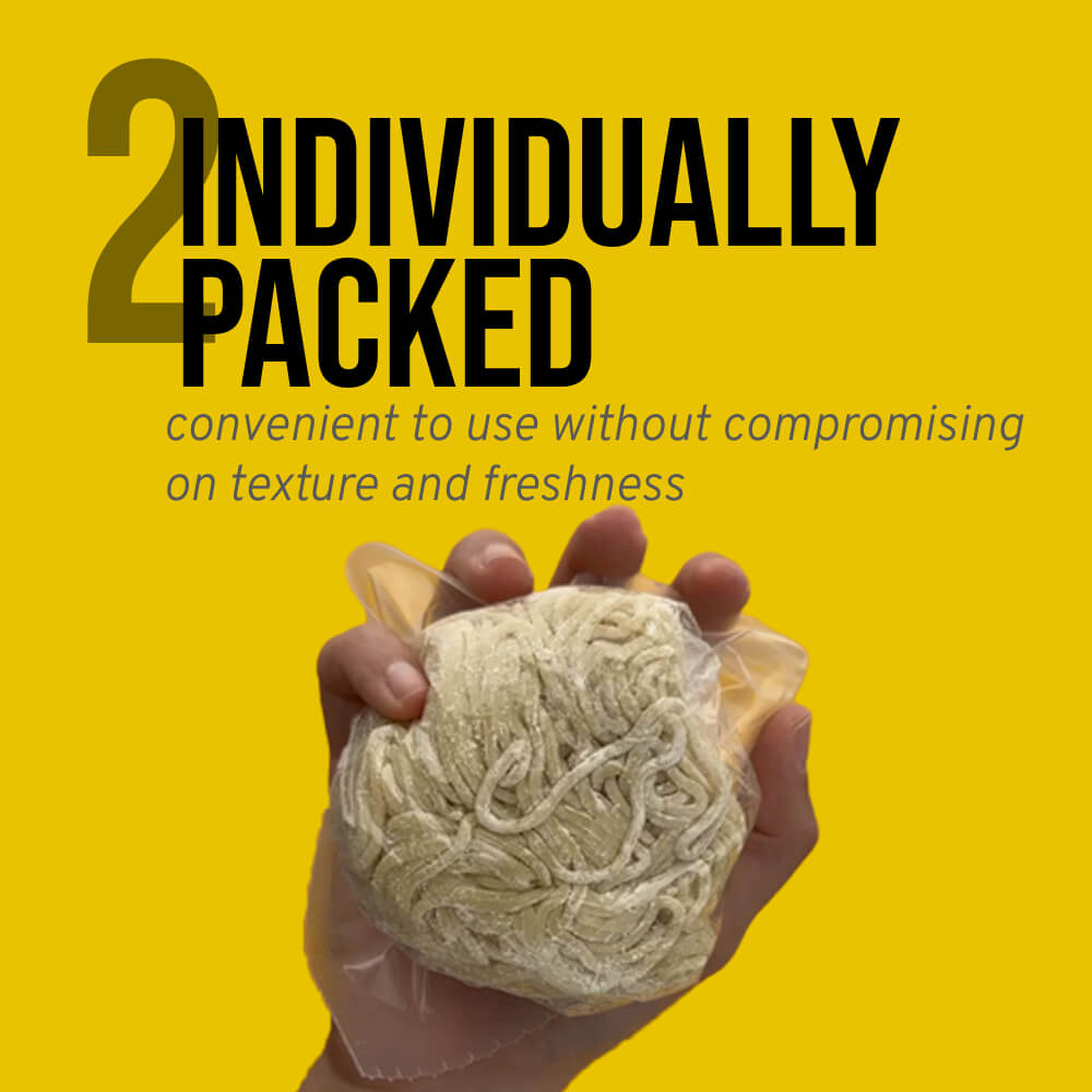 Twirlee QQ Noodles 8x90g (Fresh Noodles Made in Singapore No MSG No Preservatives)