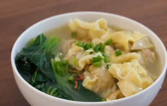 Homemade wonton noodles with Twirlee Wholegrain Egg