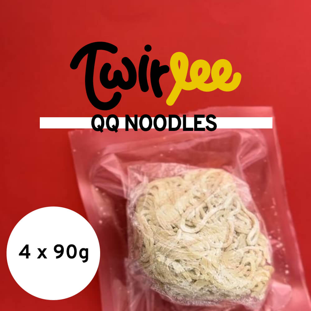 Twirlee QQ Noodles 4x90g (Fresh Noodles Made in Singapore No MSG No Preservatives)
