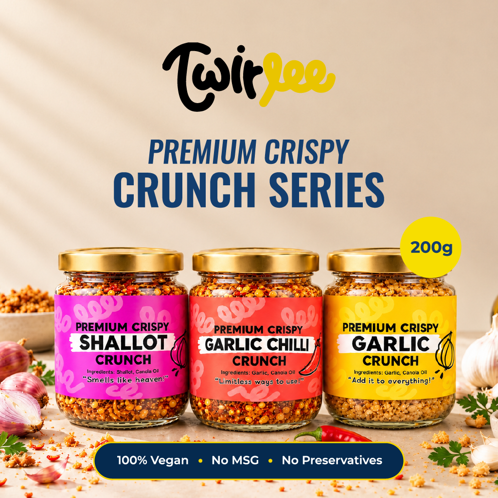 Twirlee Premium Crispy Garlic Crunch 200g Bundle of 3
