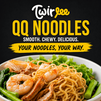 Twirlee QQ Noodles 16x90g (Fresh Noodles Made in Singapore No MSG No Preservatives)