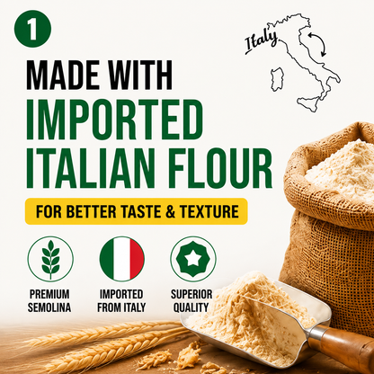 Twirlee Fresh Pasta Mafalde (Freshly made with flour from Italy) 2x120g