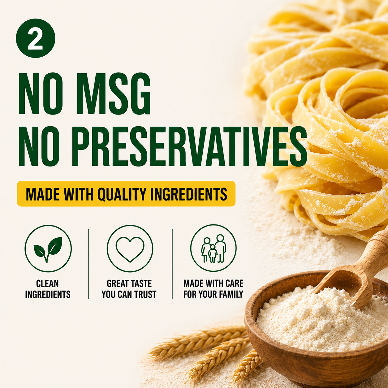 Twirlee Fresh Pasta Mafalde (Freshly made with flour from Italy) 2x120g
