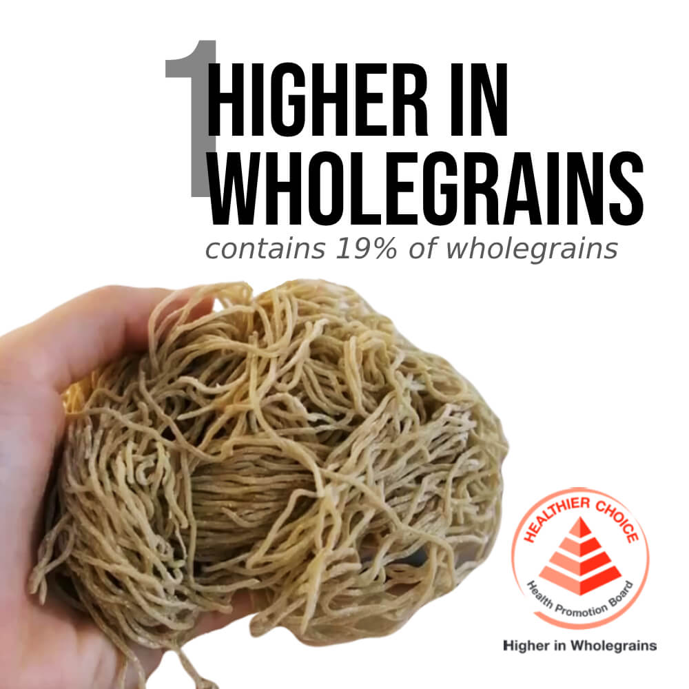 Twirlee Wholegrain Egg Noodles 4x100g Mee Kia Healthier Choice