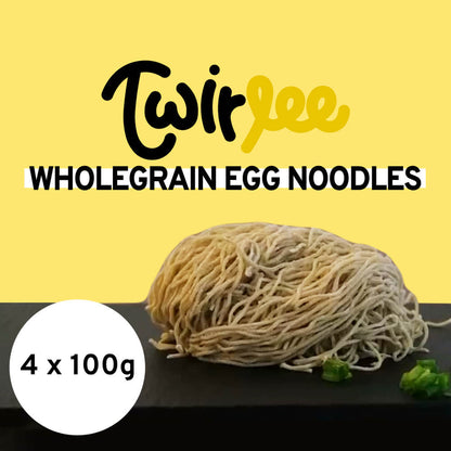 Twirlee Wholegrain Egg Noodles 4x100g Mee Kia Healthier Choice