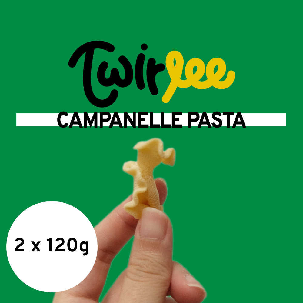 Twirlee Fresh Pasta Campanelle (Freshly made with flour from Italy) 2x120g